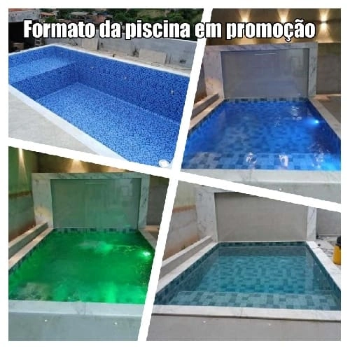 Formato da piscina em promoção