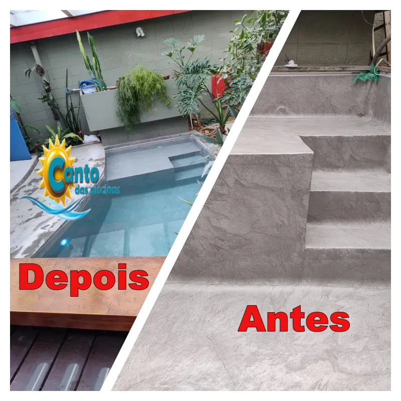 Troca de vinil de piscinas