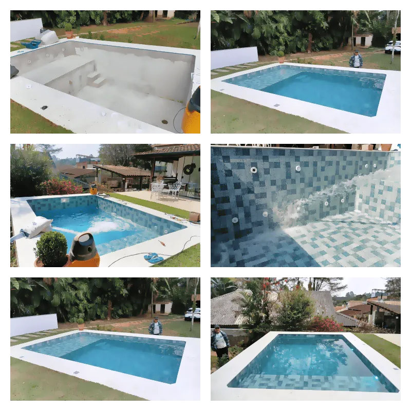 troca de vinil para piscina no Condominio Sete Praias em 25 de agosto de 2025