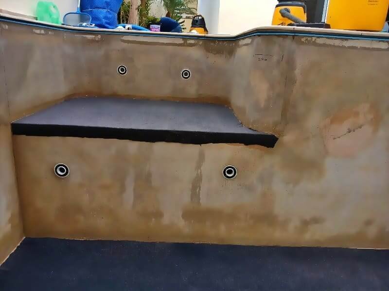 Instalação do Vinil na piscina em Santo Amaro foto 04