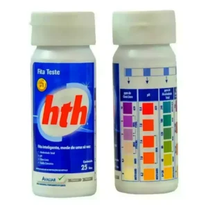 ☞ Fita Teste HTH 4 em 1: Meça Cloro, pH, Alcalinidade e Estabilizante de Forma Rápida. Controle Total HTH em Apenas 15 Segundos! A Fita Teste HTH 4 em 1 é a ferramenta de diagnóstico essencial da marca HTH para o seu tratamento. Ela permite uma leitura rápida e precisa dos 4 parâmetros cruciais da água: Cloro Livre, pH, Alcalinidade Total e, o importante, Ácido Cianúrico (Estabilizante). Com o controle exato desses níveis, você evita o desperdício de produtos, garante a máxima eficácia do cloro e mantém sua piscina perfeitamente balanceada e saudável.