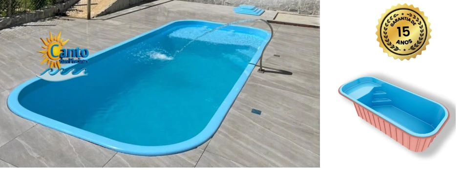Piscina de Fibra modelo Retangular 2026