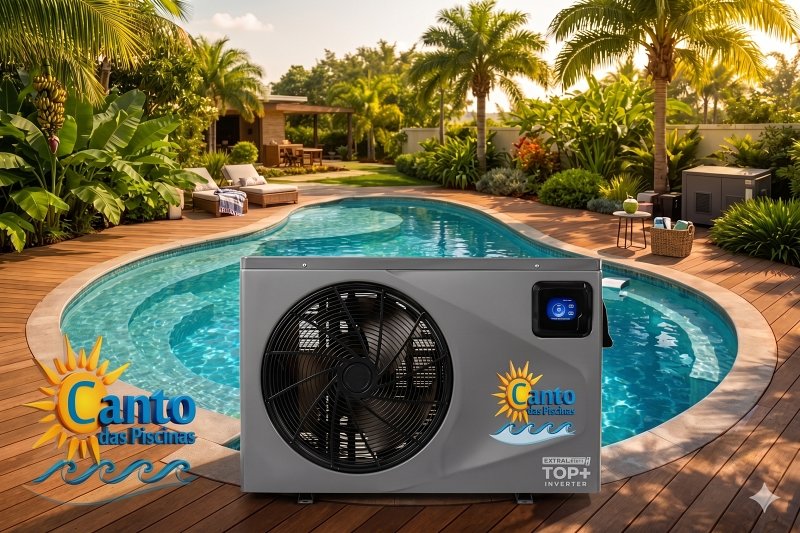 Instalação de aquecedor de piscina de alta performance