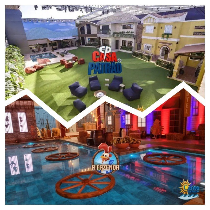 Piscinas dos Programas A Fazenda e Casa do Patrão da TV Record