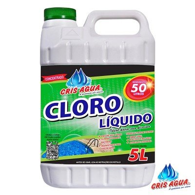 Cloro Líquido Cris Água 5 litros