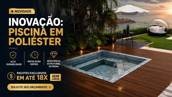 Piscina em Poliéster Canto das Piscinas