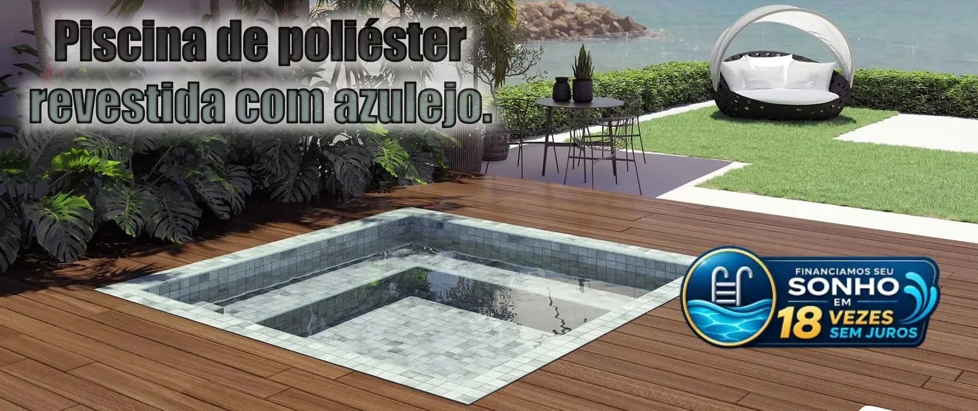 Piscina de Poliéster Canto das Piscinas