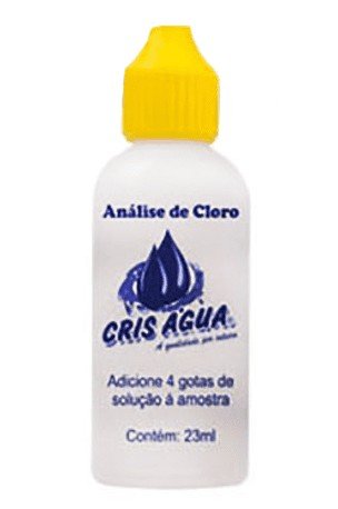 Solução para analise de cloro de água de piscina marca Cris água