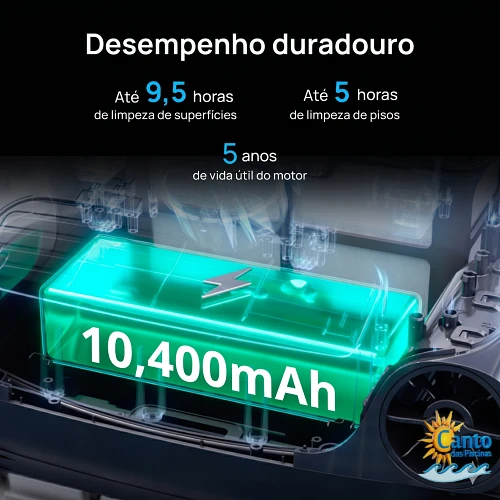 Bateria de Ìons de Lítio e Autonomia Exclusiva - Beatbot