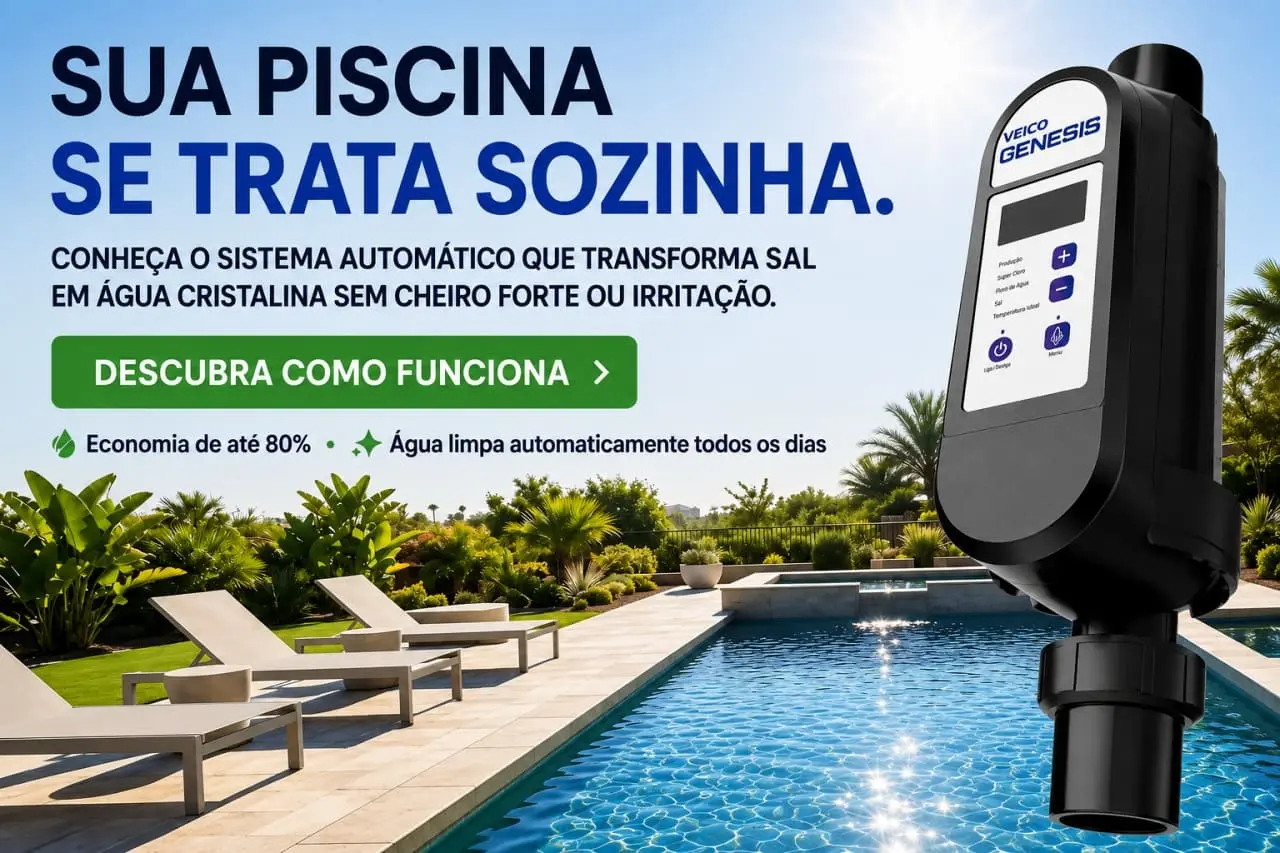 Economia de até 80% • Água limpa automaticamente todos os dias