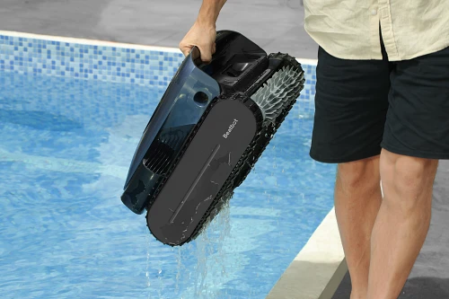 Visão geral do robô de aspiração piscina.