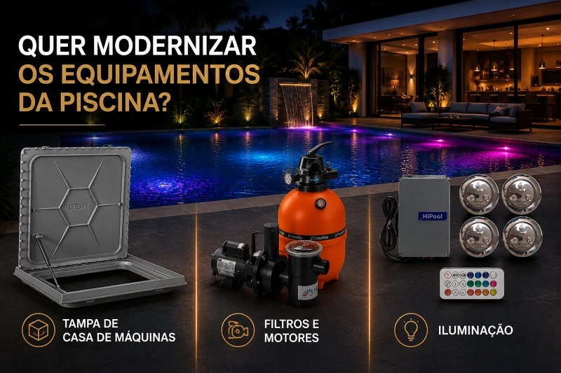Equipamentos para piscina