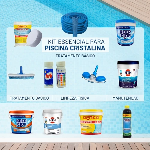Produtos para limpeza de piscina