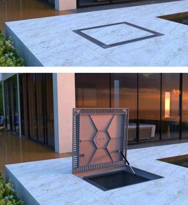 Tampa para casa de máquinas de piscina