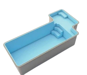 Miniatura piscina de Fibra Havaí