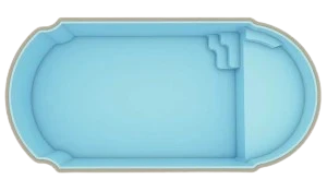 Miniatura piscina de Fibra Mediterrânea Praia