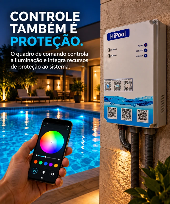 Equipamento elétrico para piscina