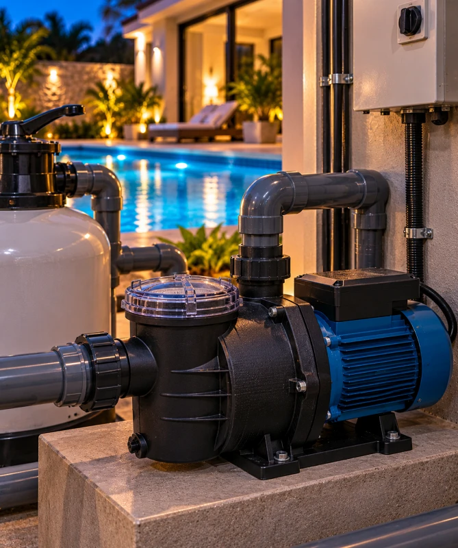 Motor e bomba para piscina